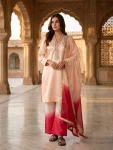1NEW ARRIVAL ROMAN GLASS EMBROIDERY CODING-DORI WITH REAL MIRROR HAND WORK TOP PALAZZO WITH DUPATTA PARTY WEAR WHOLESALE PRICE ETHNIC GARMENT (6)