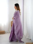 1RICH LOOK JMC SILK THREAD & SEQUENCE EMBROIDERY WITH PIPING WORK SAREE WITH UNSTITCHED BLOUSE FESTIVE WEAR WHOLESALE PRICE ETHNIC GARMENT (4)