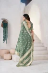 1RICH LOOK LINEN COTTON SILK GOLD ZARI AND SELF DESIGN WORK SAREE WITH UNSTITCHED BLOUSE FESTIVE WEAR WHOLESALE PRICE ETHNIC GARMENT (8)