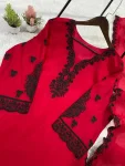 1RICH LOOK MUL CHANDERI EMBROIDERY WORK TOP PALAZZO WITH DUPATTA FESTIVE WEAR WHOLESALE PRICE ETHNIC GARMENT (16)