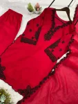 1RICH LOOK MUL CHANDERI EMBROIDERY WORK TOP PALAZZO WITH DUPATTA FESTIVE WEAR WHOLESALE PRICE ETHNIC GARMENT (16)
