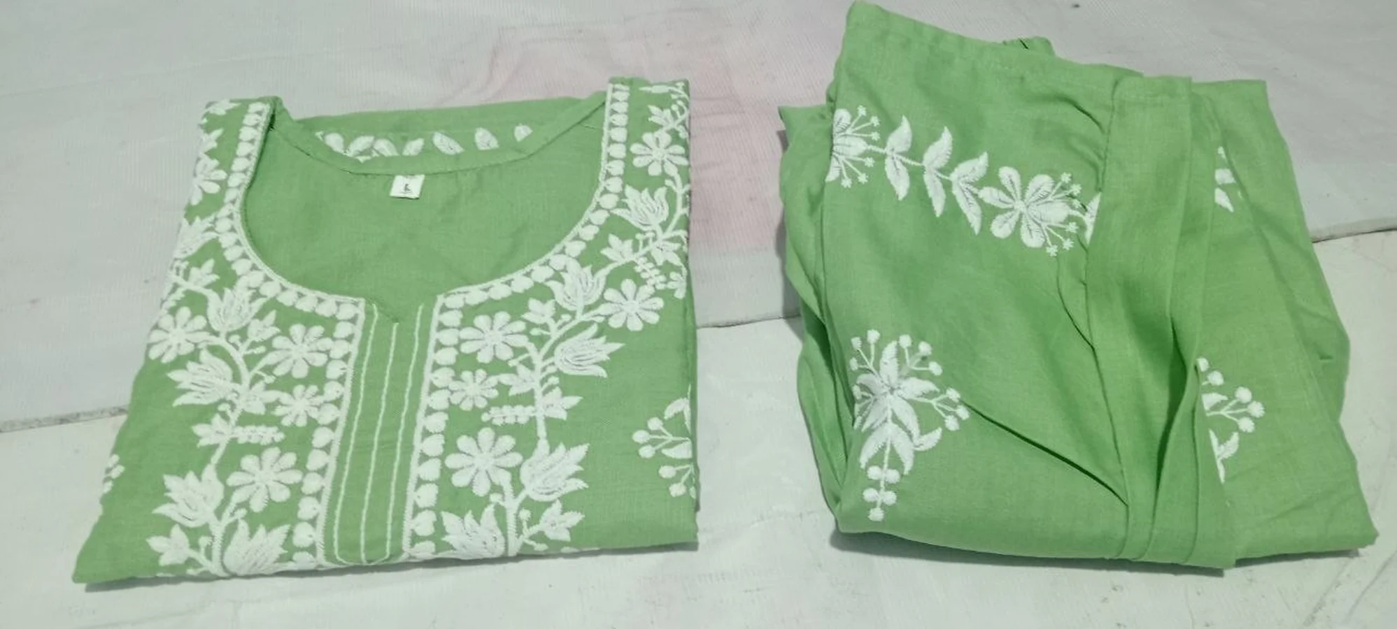 1TRENDING COTTON EMBROIDERY WORK KURTI PALAZZO SET CASUAL WEAR WHOLESALE PRICE ETHNIC GARMENT (6)