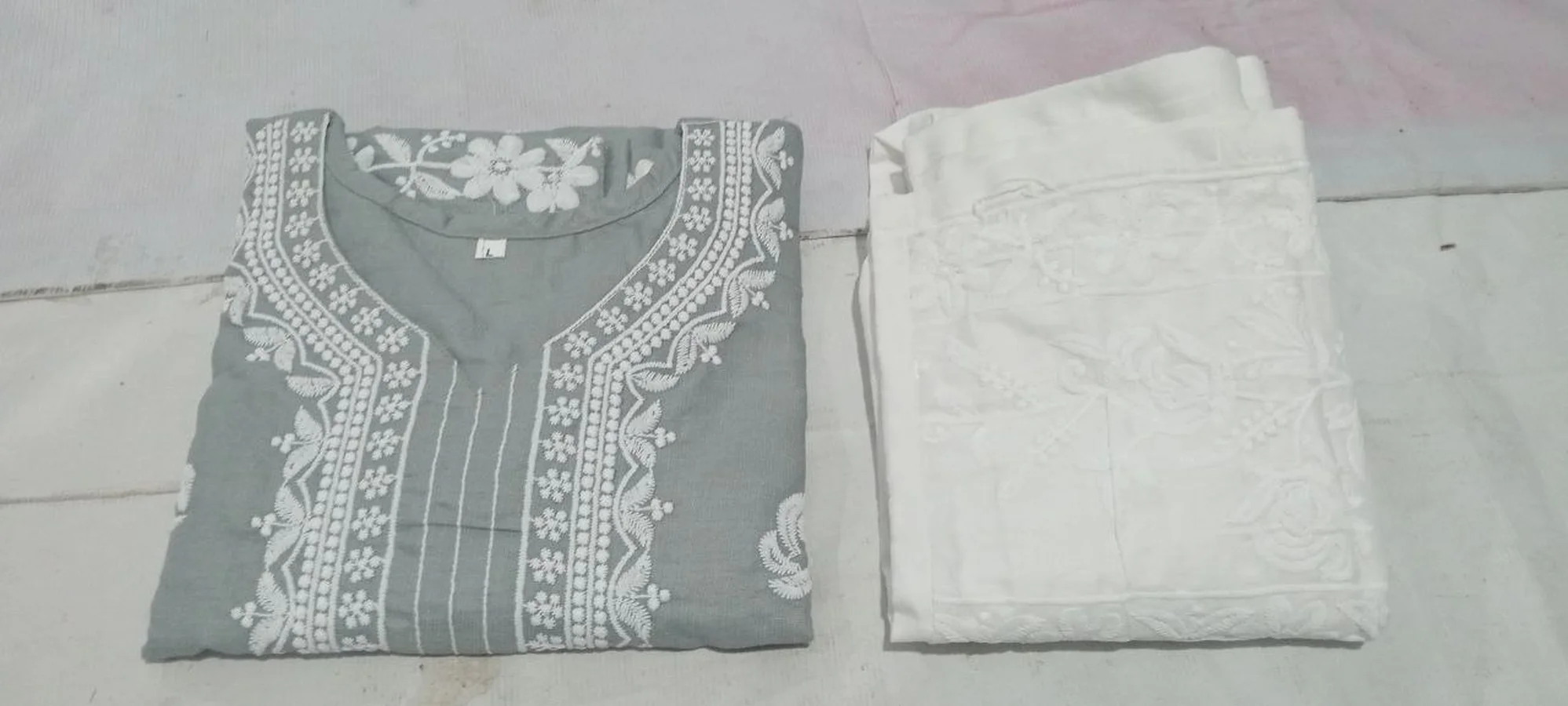 1TRENDING COTTON EMBROIDERY WORK TOP BOTTOM SET DAILY WEAR WHOLESALE PRICE ETHNIC GARMENT (10)