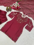 1TRENDING JAPAN SATIN EMBROIDERY SEQUENCE WORK TOP PATIYALA WITH DUPATTA FESTIVE WEAR WHOLESALE PRICE ETHNIC GARMENT (23)