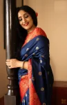 1TRENDING LICHI SILK JACQUARD WORK SAREE WITH UNSTITCHED BLOUSE FESTIVE WEAR WHOLESALE PRICE ETHNIC GARMENT (15)