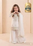 22MODERN GEORGETTE EMBROIDERY 3 MM SEQUENCE WORK KID’S TOP PALAZZO WITH DUPATTA WEDDING WEAR WHOLESALE PRICE ETHNIC GARMENT (19)
