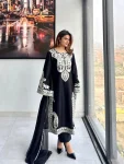 22NEW ARRIVAL ORGANZA SILK EMBROIDERY WORK TOP PALAZZO WITH DUPATTA FESTIVE WEAR WHOLESALE PRICE ETHNIC GARMENT (6)