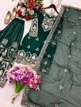 22RICH LOOK GEORGETTE EMBROIDERY 5 MM SEQUENCES WORK TOP PALAZZO WITH DUPATTA WEDDING WEAR WHOLESALE PRICE ETHNIC GARMENT (10)
