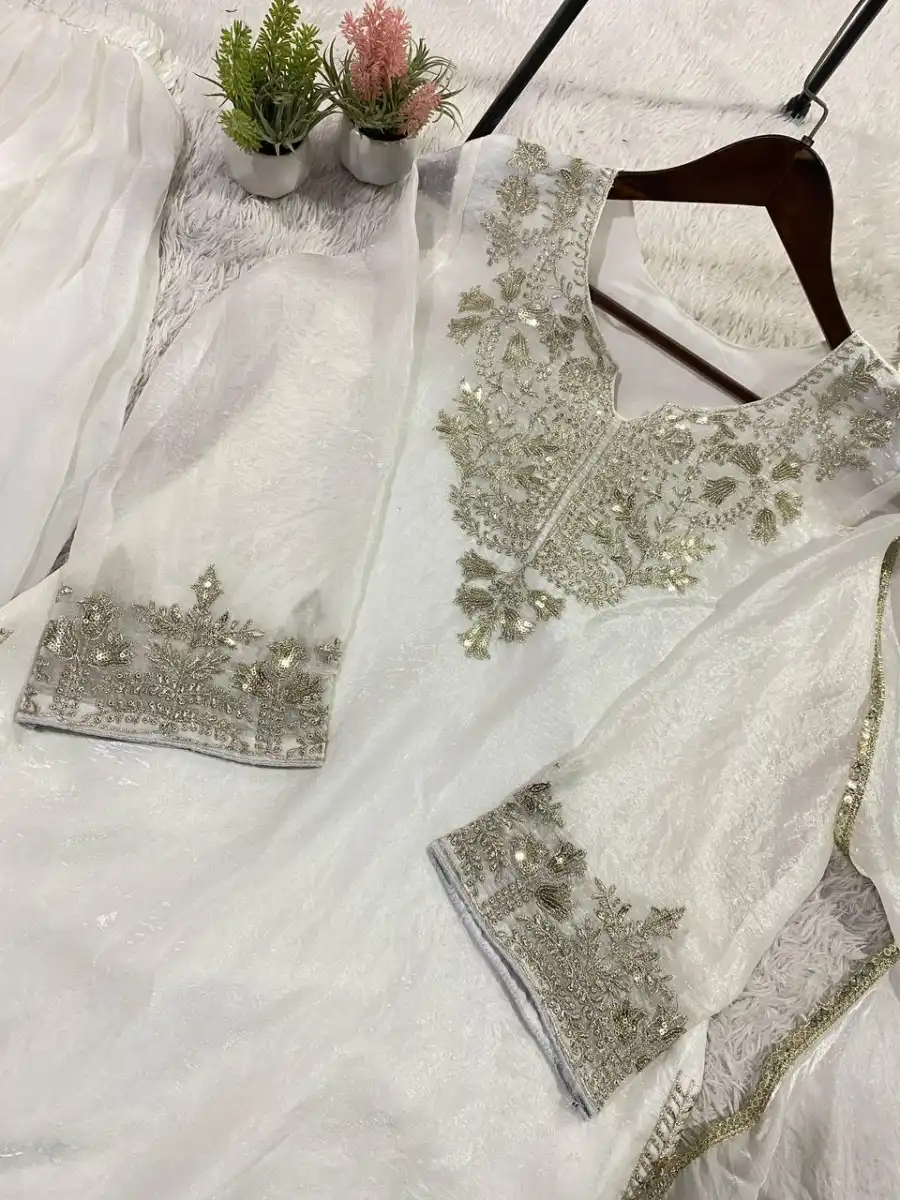 23MODERN FENDY SEQUENCE EMBROIDERY WORK TOP PALAZZO WITH DUPATTA FESTIVE WEAR WHOLESALE PRICE ETHNIC GARMENT (24)