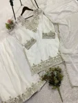 23MODERN FENDY SEQUENCE EMBROIDERY WORK TOP PALAZZO WITH DUPATTA FESTIVE WEAR WHOLESALE PRICE ETHNIC GARMENT (21)