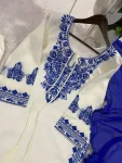 23RICH LOOK ROMAN SILK EMBROIDERY WORK TOP BOTTOM WITH DUPATTA DAILY WEAR WHOLESALE PRICE ETHNIC GARMENT (9)