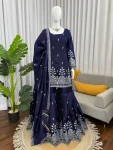24TRENDING JMC SILK THREAD WITH SEQUENCE WORK TOP SHARARA WITH DUPATTA WEDDING WEAR WHOLESALE PRICE ETHNIC GARMENT (14)