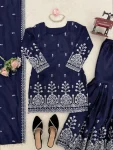 24TRENDING JMC SILK THREAD WITH SEQUENCE WORK TOP SHARARA WITH DUPATTA WEDDING WEAR WHOLESALE PRICE ETHNIC GARMENT (14)