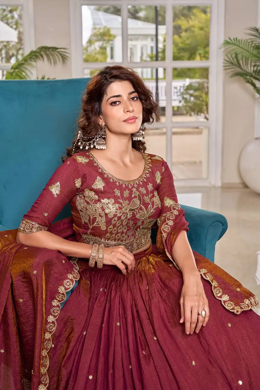27RICH LOOK NC VICHITRA EMBROIDERY CODING SEQUENCE WORK WITH THREAD WORK LEHENGA CHOLI WITH DUPATTA WEDDING WEAR WHOLESALE PRICE ETHNIC GARMENT (13)