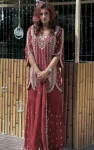 28DESIGNER STAR GEORGETTE EMBROIDERY AND SEQUENCE WORK WITH CUT WORK TOP SHARARA WITH DUPATTA FESTIVE WEAR WHOLESALE PRICE ETHNIC GARMENT (11)