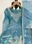 28MODERN FENDY SILK THREAD WITH SEQUENCE WORK TOP PALAZZO WITH DUPATTA FESTIVE WEAR WHOLESALE PRICE ETHNIC GARMENT (16)