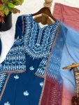 28MODERN RAYON COTTON EMBROIDERY THREAD WORK TOP PALAZZO WITH DUPATTA FESTIVE WEAR WHOLESALE PRICE ETHNIC GARMENT (16)