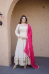 29RICH LOOK COSMOS REAL MIRROR WITH ZARI EMBROIDERY LACE WORK GOWN WITH DUPATTA FESTIVE WEAR WHOLESALE PRICE ETHNIC GARMENT (19)