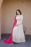 29RICH LOOK COSMOS REAL MIRROR WITH ZARI EMBROIDERY LACE WORK GOWN WITH DUPATTA FESTIVE WEAR WHOLESALE PRICE ETHNIC GARMENT (19)
