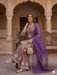 2CLASSIC FENDY SILK SEQUENCE EMBROIDERY WORK TOP PALAZZO WITH DUPATTA FESTIVE WEAR WHOLESALE PRICE ETHNIC GARMENT (16)