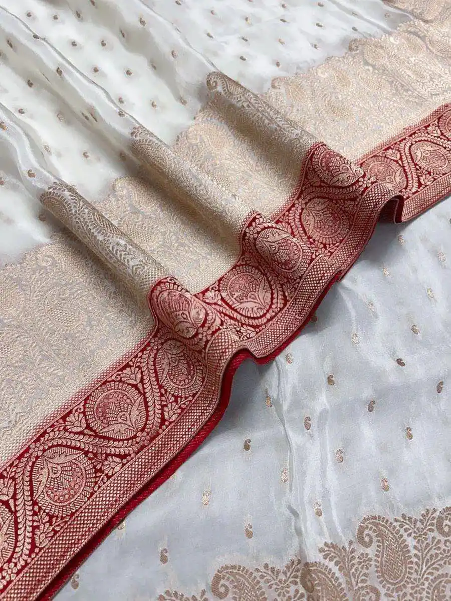 2CLASSIC LICHI SILK JACQUARD WORK SAREE WITH UNSTITCHED BLOUSE FESTIVE WEAR WHOLESALE PRICE ETHNIC GARMENT (16)