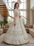 2DESIGNER BUTTERFLY NET SEQUENCE AND CODING EMBROIDERY WORK LEHENGA CHOLI WITH DUPATTA WEDDING WEAR WHOLESALE PRICE ETHNIC GARMENT (31)