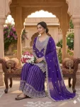 2DESIGNER CHINON SILK SEQUENCE EMBROIDERY WORK TOP PALAZZO WITH DUPATTA FESTIVE WEAR WHOLESALE PRICE ETHNIC GARMENT (18)
