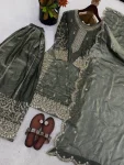 2DESIGNER FENDY SILK EMBROIDERY CODING AND SEQUENCE WORK TOP PALAZZO WITH DUPATTA FESTIVE WEAR WHOLESALE PRICE ETHNIC GARMENT (28)