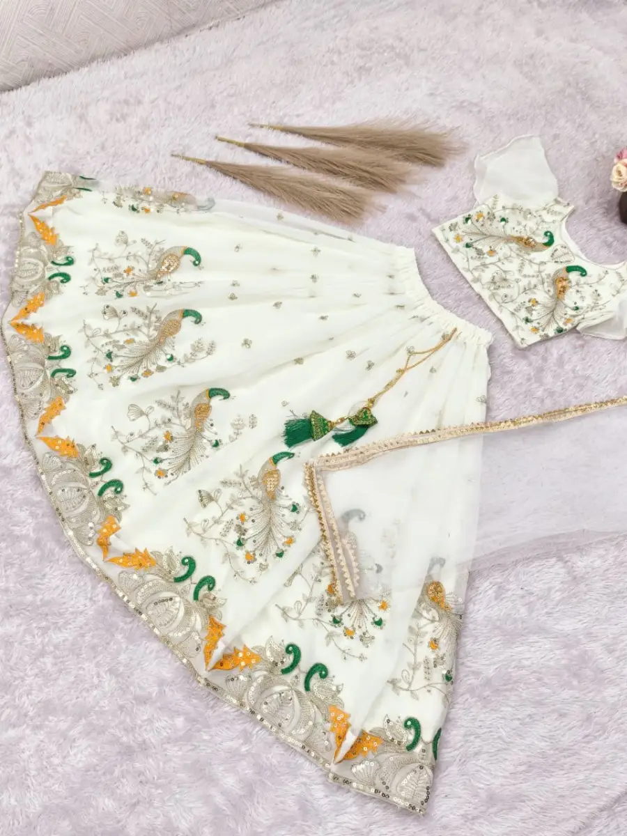 2DESIGNER GEORGETTE MULTI EMBROIDERY WORK LEHENGA CHOLI WITH DUPATTA FESTIVE WEAR WHOLESALE PRICE ETHNIC GARMENT (11)