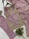 2DESIGNER GLASS ROMAN CODING WITH SEQUENCE EMBROIDERY WORK TOP BOTTOM WITH DUPATTA FESTIVE WEAR WHOLESALE PRICE ETHNIC GARMENT (15)