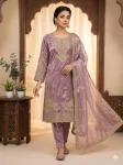 2DESIGNER GLASS ROMAN CODING WITH SEQUENCE EMBROIDERY WORK TOP BOTTOM WITH DUPATTA FESTIVE WEAR WHOLESALE PRICE ETHNIC GARMENT (15)