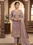 2DESIGNER GLASS ROMAN CODING WITH SEQUENCE EMBROIDERY WORK TOP BOTTOM WITH DUPATTA FESTIVE WEAR WHOLESALE PRICE ETHNIC GARMENT (15)