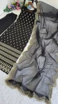 2DESIGNER ROAN GLASS SATIN GOLDEN CODING & ZARI SEQUENCE WORK TOP BOTTOM WITH DUPATTA FESTIVE WEAR WHOLESALE PRICE ETHNIC GARMENT (22)