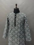 2DESIGNER SOFT SILK WHITE EMBROIDERY THREAD WITH MULTI SEQUENCE WORK MEN’S KURTA PAYJAMA FESTIVE WEAR WHOLESALE PRICE ETHNIC GARMENT (6)