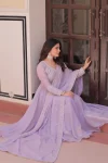 2DESIGNER STAR GEORGETTE SEQUENCE CODING & BEADS EMBROIDERY WORK GOWN WITH DUPATTA WEDDING WEAR WHOLESALE PRICE ETHNIC GARMENT (12)