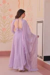 2DESIGNER STAR GEORGETTE SEQUENCE CODING & BEADS EMBROIDERY WORK GOWN WITH DUPATTA WEDDING WEAR WHOLESALE PRICE ETHNIC GARMENT (12)