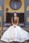 2FANCY COSMOS SEQUENCE & ZARI EMBROIDERY WITH MIRROR LACE WORK TOP LEHENGA WEDDING WEAR WHOLESALE PRICE ETHNIC GARMENT (39)