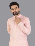2FANCY COTTON CHIKANKARI EMBROIDERY WORK MEN’S KURTA PAYJAMA FESTIVE WEAR WHOLESALE PRICE ETHNIC GARMENT (17)