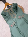 2FANCY JAPAN SATIN SEQUENCE CODING EMBROIDERY WORK TOP PATIYALA WITH DUPATTA FESTIVE WEAR WHOLESALE PRICE ETHNIC GARMENT (27)