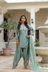 2FANCY JAPAN SATIN SEQUENCE CODING EMBROIDERY WORK TOP PATIYALA WITH DUPATTA FESTIVE WEAR WHOLESALE PRICE ETHNIC GARMENT (27)