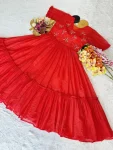 2FANCY KOTA CHECKS MAGGAMHANDWORK ONE PIECE DRESS DAILY WEAR WHOLESALE PRICE ETHNIC GARMENT (8)