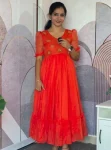 2FANCY KOTA CHECKS MAGGAMHANDWORK ONE PIECE DRESS DAILY WEAR WHOLESALE PRICE ETHNIC GARMENT (8)