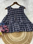 2FANCY LINEN COTTON CHECKS PRINT WORK TOP PENT SET OFFICE WEAR WHOLESALE PRICE ETHNIC GARMENT (19)