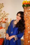 2FANCY MUL CHANDERI SEQUENCE EMBROIDERY WORK TOP BOTTOM WITH DUPATTA FESTIVE WEAR WHOLESALE PRICE ETHNIC GARMENT (11)