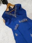 2FANCY MUL CHANDERI SEQUENCE EMBROIDERY WORK TOP BOTTOM WITH DUPATTA FESTIVE WEAR WHOLESALE PRICE ETHNIC GARMENT (11)