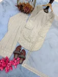 2FANCY NATURAL CREPE EMBROIDERY 3 MM SEQUENCE WORK WITH CUTWORK TOP PATIYALA WITH DUPATTA FESTIVE WEAR WHOLESALE PRICE ETHNIC GARMENT (7)