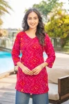 2FANCY POLY RAYON PRINT WORK TOP DAILY WEAR WHOLESALE PRICE ETHNIC GARMENT (5)