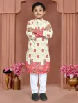 2FANCY RAYON CHIKANKARI WORK KID’S KURTA PAYJAMA FESTIVE WEAR WHOLESALE PRICE ETHNIC GARMENT (4)