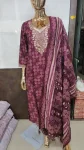 2FANCY RAYON DIGITAL PRINT WORK TOP BOTTOM WITH DUPATTA FESTIVE WEAR WHOLESALE PRICE ETHNIC GARMENT (10)