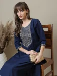 2FANCY RAYON EMBROIDERY WORK ONLY KURTI FESTIVE WEAR WHOLESALE PRICE ETHNIC GARMENT (12)